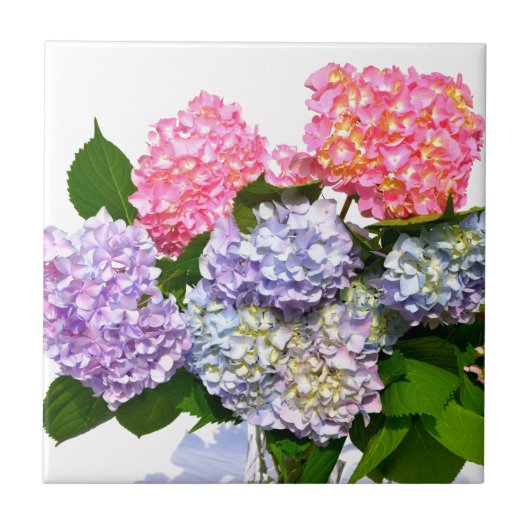 Hydrangea Bouquet Tegeltje (Voorkant)