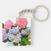 Hydrangea Bouquet voor de Bride Sleutelhanger (Achterkant)