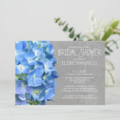 Hydrangea Bridal Shower Invitations Kaart (Staand voorkant)