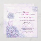 Hydrangea Bridal Shower Invitations Kaart (Voorkant / Achterkant)