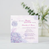Hydrangea Bridal Shower Invitations Kaart (Staand voorkant)
