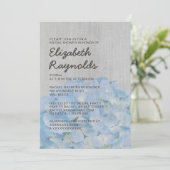  Hydrangea Bridal Shower Invitations Kaart (Staand voorkant)