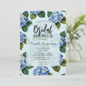 Hydrangea Bridal Shower Kaart (Staand voorkant)