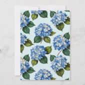 Hydrangea Bridal Shower Kaart (Achterkant)