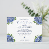 Hydrangea Bridal Shower-uitvindingen met enveloppe Kaart (Staand voorkant)