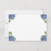 Hydrangea Bridal Shower-uitvindingen met enveloppe Kaart (Achterkant)