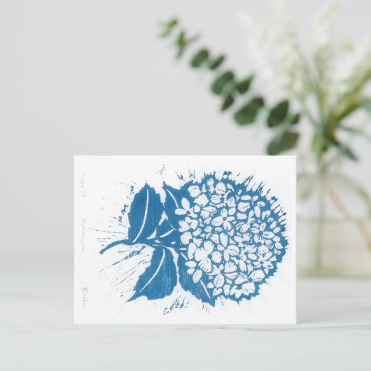 Hydrangea-briefkaart Briefkaart (Staand voorkant)