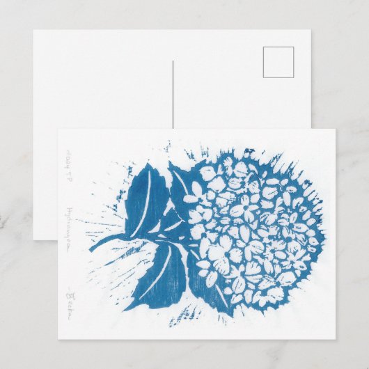 Hydrangea-briefkaart Briefkaart (Voorkant / Achterkant)