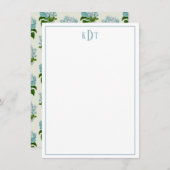Hydrangea Briefpapier Notecard Notitiekaartje (Voorkant / Achterkant)
