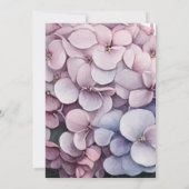 Hydrangea bruids douche uitnodiging (Achterkant)