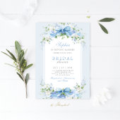 Hydrangea bruids douche uitnodiging
