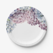Hydrangea Bruidsfeest Papieren Borden