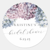 Hydrangea Bruidsfeest Sticker (Voorkant)