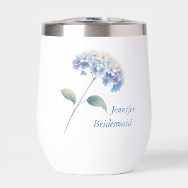 Hydrangea Bruidsmeisje Wijn Tumbler