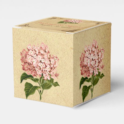 Hydrangea Bruiloft Favor Box Bedankdoosjes (Voorkant Zijde)