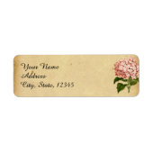 Hydrangea bruiloft label (Voorkant)