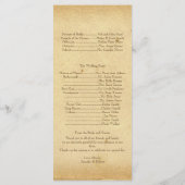  Hydrangea bruiloft programma Programmakaart (Achterkant)