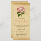  Hydrangea bruiloft programma Programmakaart (Voorkant / Achterkant)