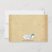 Hydrangea Bruiloft Reactie Kaart (Achterkant)