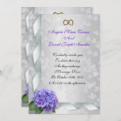 Hydrangea bruiloft uitnodiging (Voorkant / Achterkant)