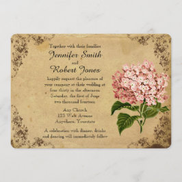 Hydrangea bruiloft uitnodiging