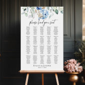 Hydrangea bruiloft zitplaatsen grafiek 20 tafels poster
