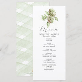 Hydrangea Bruiloftsmenu's Menu
