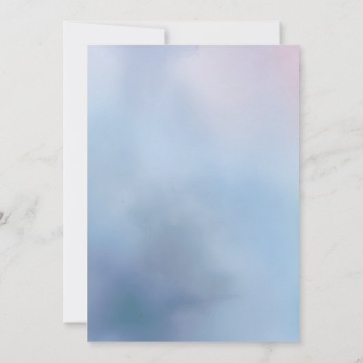 Hydrangea Brunch Bubbly Bruids Douche Uitnodiging (Achterkant)