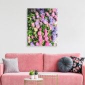 Hydrangea bush Toile Canvas Afdruk (Insitu (Woonkamer))