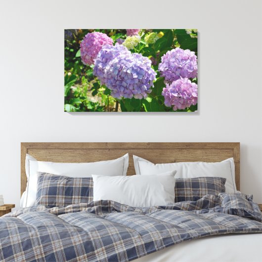 Hydrangea Canvas Afdrukken (Insitu (Slaapkamer))