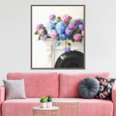 Hydrangea Cascade Canvas Afdruk (Insitu (Woonkamer))