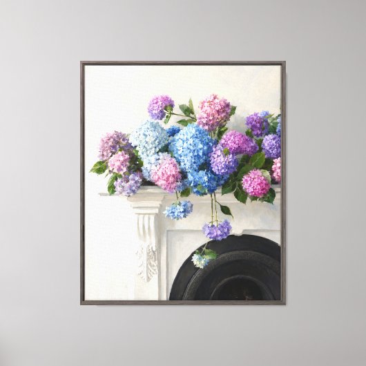 Hydrangea Cascade Canvas Afdruk (Voorkant)
