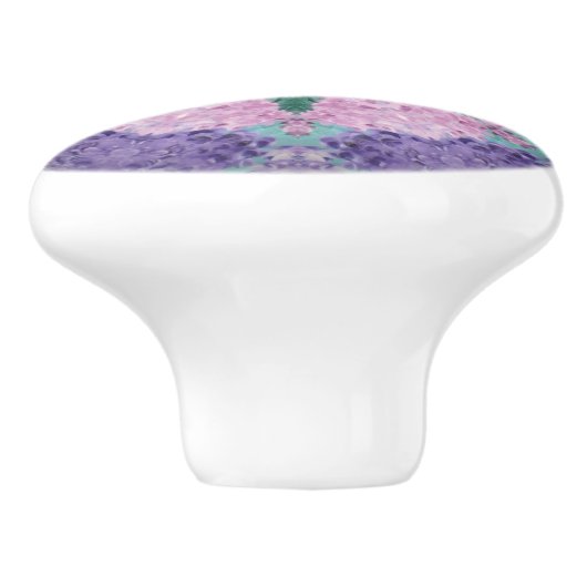Hydrangea Ceramic Knob. Keramische Knop (Zijkant)