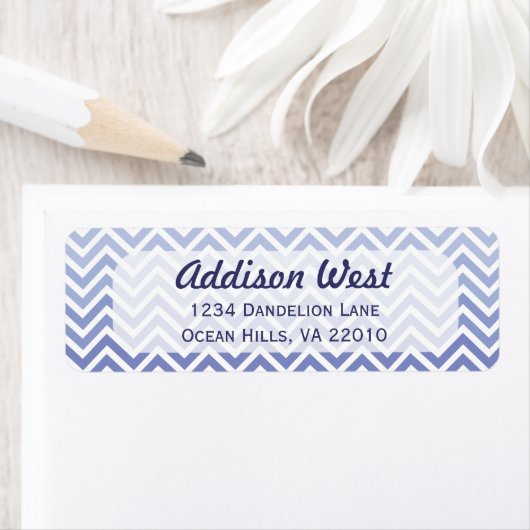 Hydrangea Chevron Labels (Insitu)