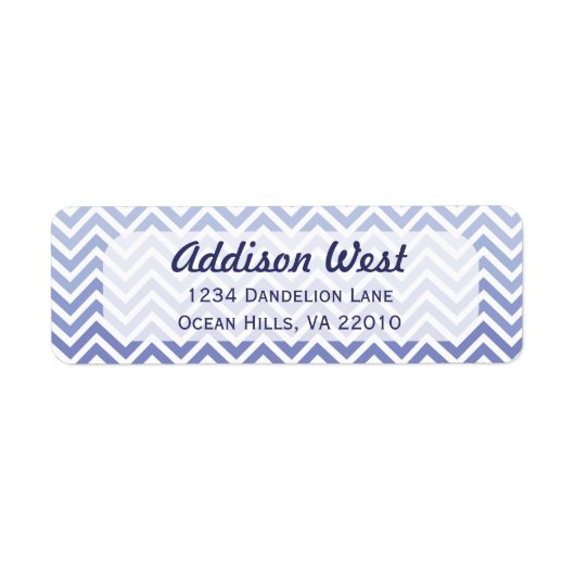 Hydrangea Chevron Labels (Voorkant)