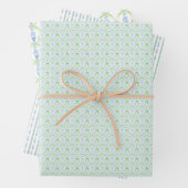 Hydrangea Chinoiserie Grandmillennial Inpakpapier Vel (In situ)