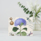 Hydrangea Collage Briefkaart (Staand voorkant)