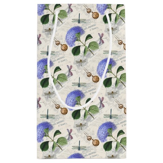 Hydrangea Collage Klein Cadeauzakje (Achterkant)