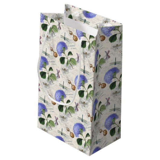 Hydrangea Collage Klein Cadeauzakje (Achterkant Gekanteld)