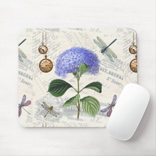 Hydrangea Collage Muismat (Met muis)