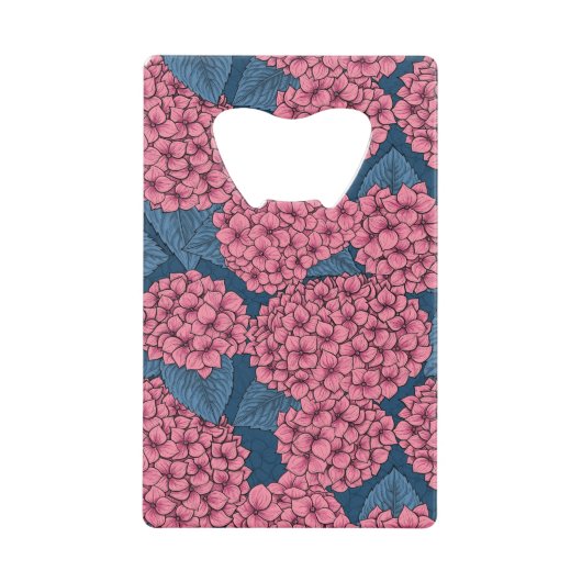 Hydrangea Creditkaart Flessenopener (Voorkant)