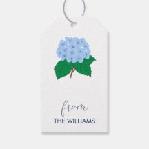 Hydrangea Custom Gift Labels