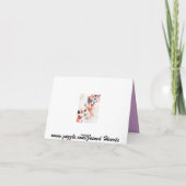 Hydrangea Dankkaart Bedankkaart (Achterkant)