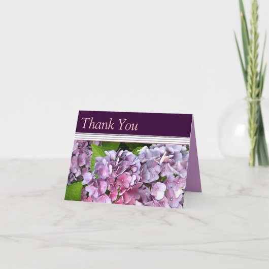 Hydrangea Dankkaart Bedankkaart (Voorkant)