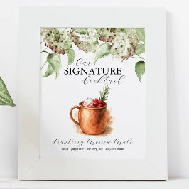 Hydrangea Decor Signature Cocktailbar Borden Poster