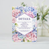 Hydrangea Details Behuizing Kaart (Staand voorkant)