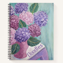 Hydrangea Doodle Sketchbook Notitieboek