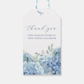 Hydrangea doop cadeau Labels Cadeaulabel (Achterkant)
