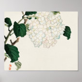 Hydrangea door Kōno Bairei Poster (Voorkant)