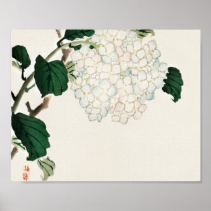 Hydrangea door Kōno Bairei Poster
